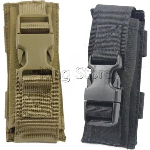 Tactical Molle Vest Flashlight Mag Magazine Knife Pouch Bag Small Tools Backpack Bag Clip Single Hunting Gun Accessories