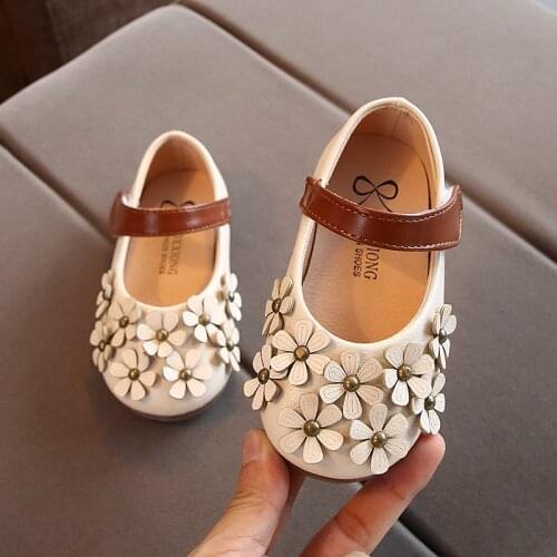 Baby Girl Princess Flat Garden Shoes Children Kid Girls Flower Peas Shoes Student Single Dance Princess Shoes