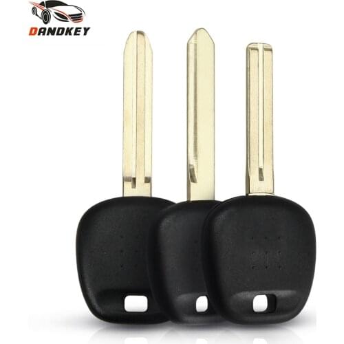 Dandkey Replacement For Toyota Transponder Chip Blank Car Remote Key Shell For Toyota Key Auto Case Cover Uncut Blade No Logo