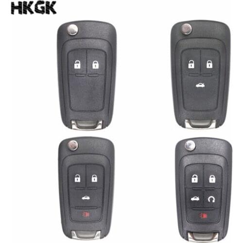 10PCS/LOT 2/3/4/5 Remote Key Shell Case Cover For Chevrolet Cruze Epica Lova Camaro Flip Folding Remote Key Shell Case With Logo
