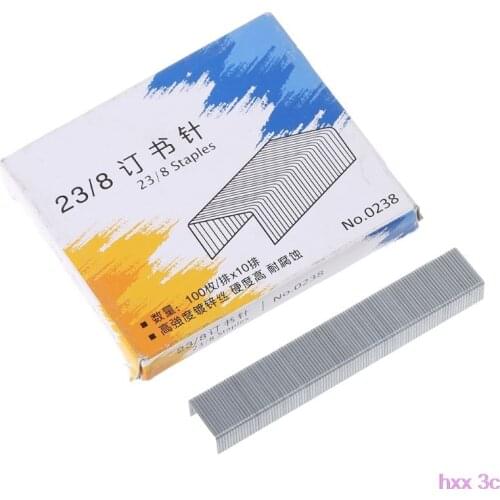 1000Pcs/Box Heavy Duty 23/8 Metal Staples For Stapler Office School Supplies Stationery