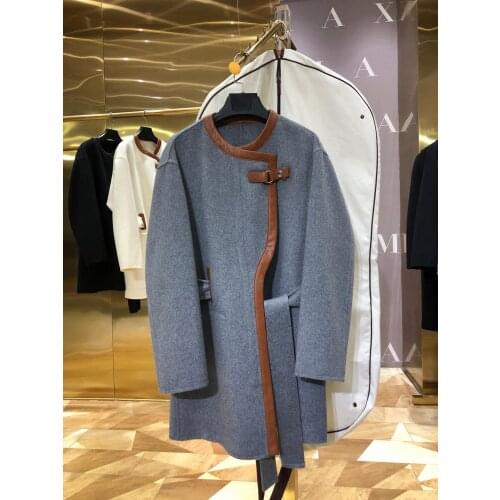 2021 Luxury Design Runway Collection Style Cashmere Elegant Fall Winter Coat