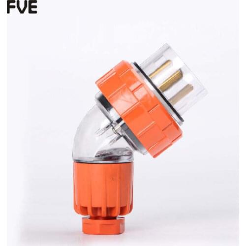 *20A 3 phase 5pin water proof angled male plug switchgear IP66 56PA520