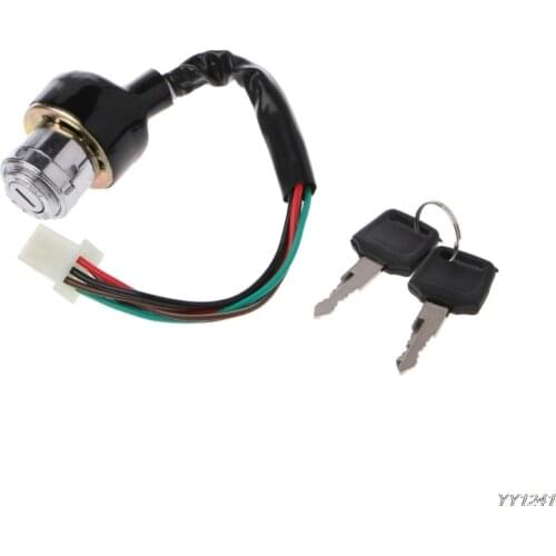 3pcs Ignition Key Switch For Chinese Quad ATV Redcat 50 90 110 50cc 90cc 110cc 4 Wheeler On/Lock/Off Three Position Key Switch