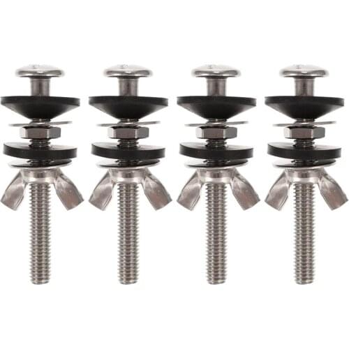 4pcs Toilet Seat Screws Bolts Toilet Seat Replacement Parts Kit