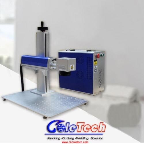 50W Fiber Laser Making Machine & Rotary Engraving Stainless Steel Metal CE/FDA