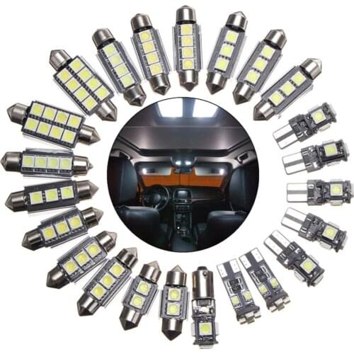 Lights Lamp Bulbs Kit For BMW X5 E53 2000 2001 2002 2003 2004 2005 2006 White Car Accessories SALE 23 Pcs Car LED Interior