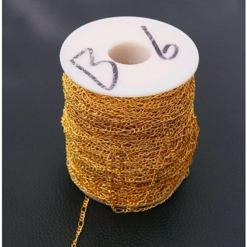 5m/lot Popular Gold/Silver Plated Necklace Chain For Jewelry Making DIY Metal Irregular Twisted Chain Materials Handmade Supplie