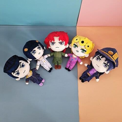 Anime Jojo Bizarre Adventure Figure Kujo Jotaro Figurine Higashikata Josuke Kakyoin Noriaki Figure Plush Toys