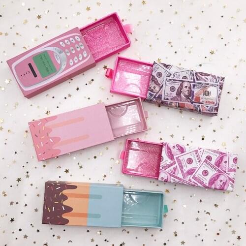 Hot Sale Eyelash Packaging Boxes Design 3D Mink Natural Fake Lashes In Bulk Wholesale Full Strip Eyelashes Custom Logo Available