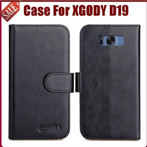 Hot Sale! XGODY D19 Case High Quality 6 Colors Flip Leather Exclusive Protective Cover For XGODY D19 Case Phone Bag