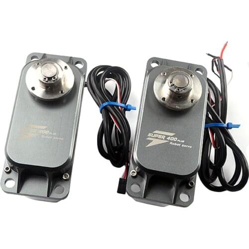 JMT 200kg / 400kg High Torque Metal Servo Steering Gear Suitable for 12V-24V Large Robot Arm DIY Models