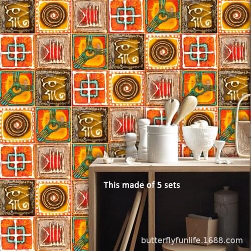 Creative Bedroom Living Room Kitchen Art Decoration Italian Style Wallpaper DIY New Tile Wall Sticker Home Decor Supplies