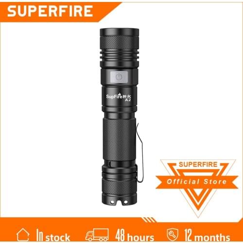 Supfire A2/S 15W xhp50 Cree powerful flashlight Ultra Bright Torch Zoom EDC USB Rechargeable Camping Fishing Hunting Lanterna