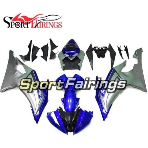 Motorcycle Cowlings For Yamaha YZF600 YZF R6 2008 2009 2010 2011 2012 2013 2014 2015 2016 ABS Silver Blue Fairings Kits Covers