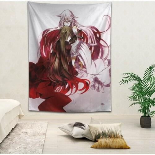 Hot Sale Custom Anime Pandora Hearts Printed Tapestry Background Decorative Tapestry Various Sizes Wall Hanging Decor