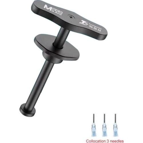 Solder Flux Needle Booster Aluminum Alloy Manual Syringe Type Welding Oil Propulsion Tool for Mobile Phone Repair Accessories