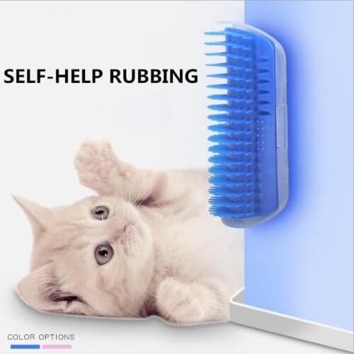 Pet Cat Self Groomer For Cat Grooming Tool Hair Removal Comb Dogs Cat Brush Hair Shedding Trimming Massage Device With Catnip