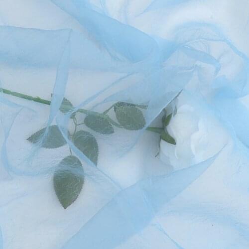 Width280cm Mariage Tulle Piece Sheer Crystal wedding decoration Pleated Organza Fabric Birthday Event home Party