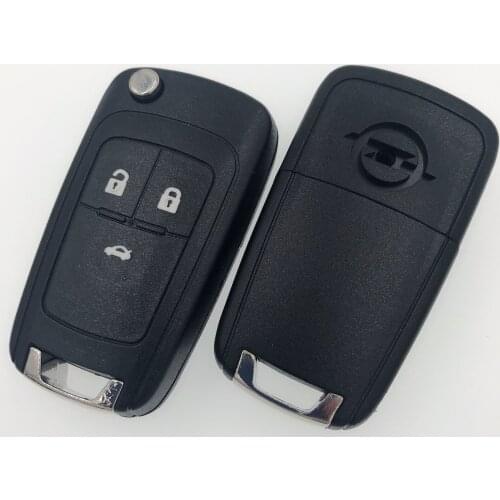 3 Button Replacement Folding Car Blank Key Case for Opel VAUXHALL Insignia Astra Flip Key Shell Remote Cover Fob with Screw