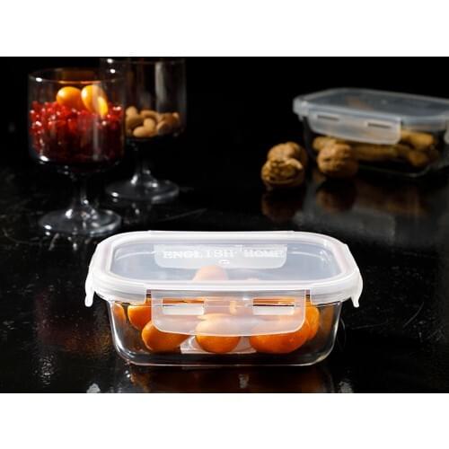 Glass Rectangle Storage Container 420 ml Burgundy for Salt And Pepper Shakers Salt and Spice Tool Tableware Seasoning and Salt Storage Container