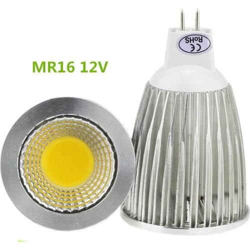 Super bright Lampada Led MR16 12V COB Bulb Lamp 3w 5w 7w Dimmable Led Spotlight Downlight Bombillas Warm Cool White For Home Dec