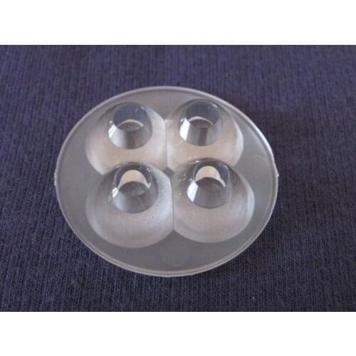 SVO-42 High quality LED Lens 4P, Size: 42X10.3mm, degree 45, grinding surface, with 1mm step, PMMA