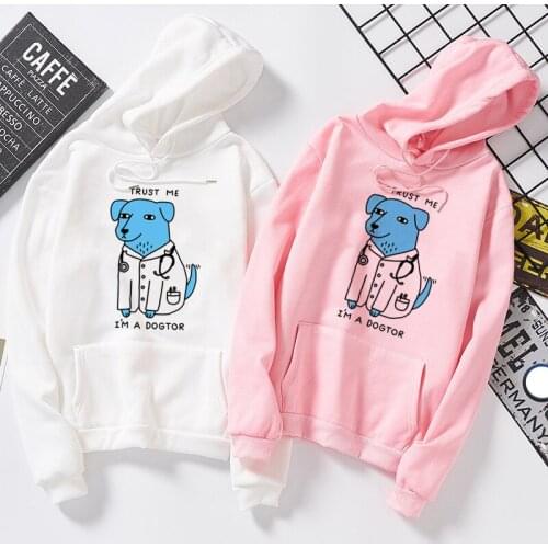 Newest design Trust Me I'm A Dogtor print Hoodies-sweatshirt Dog Doctor Pop Funny Brand Punk Hip Hop Rock Unisex Top