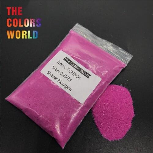 TCH306 Solvent Resistant Matte Carmine Color Hexagon Shape Nail Glitter Nail Art Decorations Nail Gel FaceGlitter Eyeshadow DIY