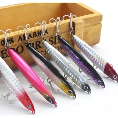 All Water Wobbler Pencil Fishing Lure 75/95mm 10/14/18/24g Sinking Sea Bass Baits Artificial Hard Bait Pesca Fishing Tackle