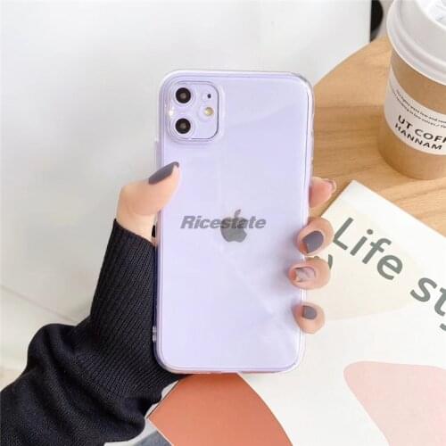 Lens Protection Clear Phone Case For iPhone 12 mini Silicone Soft Cover For iPhone 11 12 Pro XS Max X XR 8 7 6s Plus 5 SE Case