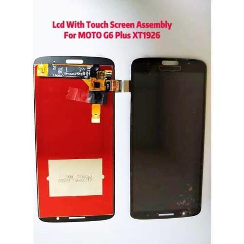 10 PCS/Lot 6.93" AAA Top Quality Display For Motorola Moto G6 Plus XT1926 LCD Display Touch Screen Glass Assembly With Free Tool