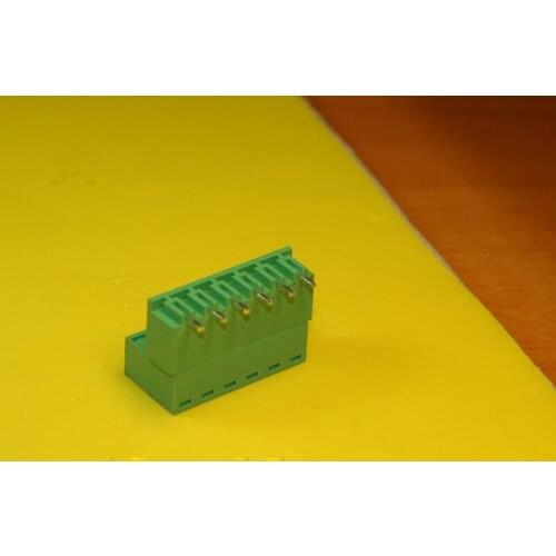 100pcs/lot Plug - in PCB terminal KEFA/KF/MG 2EDG 5.08mm spacing -6P curved needle