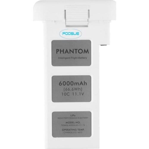 Poosue 11.1V 6000mAh Li-Po battery phantom2 batterie For DJI Phantom 2+ Vision Quadcopter Drone Parts