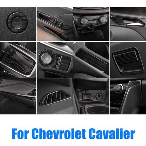 World Datong Accessories For Chevrolet Cavalier 2017-2020 Drawing black style Interior Stainless Steel Decoration Cover Trim