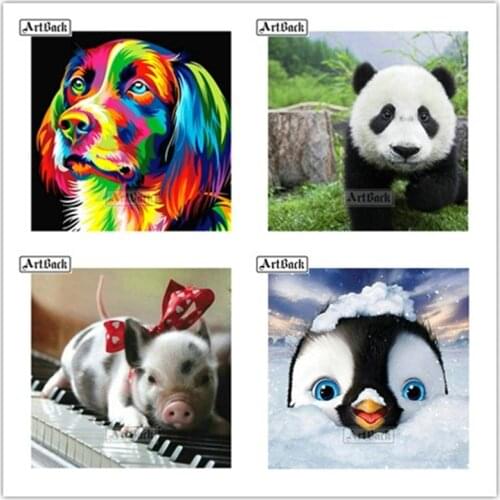 Special offer new style 5D diamond painting panda butterfly kit mosaic full square drill 3D home decoration painting dog