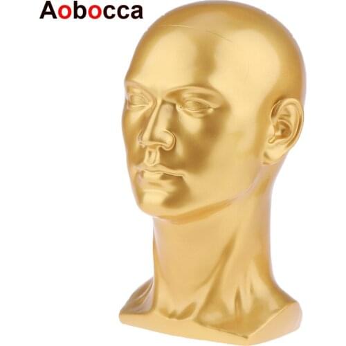 Aobocca Mannequin Displaying Head Professional Manikin Head Model for Wigs Hair Making Mannequin Glasses Cap Hat Display