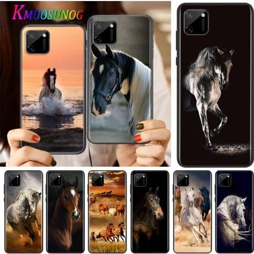 Running Horse Clydesdale Silicone Cover For Realme V15 X50 X7 X3 Superzoom Q2 C11 C3 7i 6i 6s 6 Global Pro 5G Phone Case