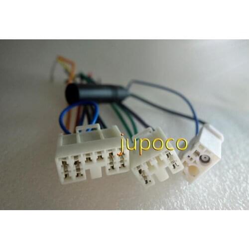 FREE SHIPPING 100% brand Original new car audio cd dvd player harnes adapter with antenna cable for carolla camry