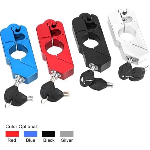 Motor Locks Motorcycle Grip Lock Security Safety Handlebar Handset Brake Lever Disc Locking Anti-theft Fit Scooter ATV