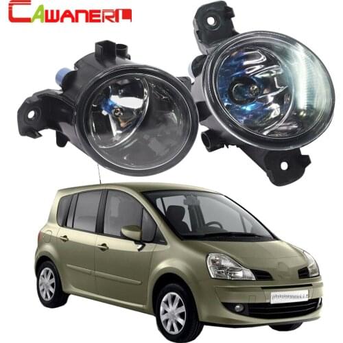 Cawanerl 100W Car Halogen Fog Light Daytime Running Lamp DRL 12V For Renault Modus / Grand Modus (F/JP0_) Hatchback 2004-2015
