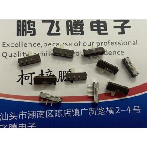 5PCS/lot Imported Japanese ALPS SSSS710100 toggle switch 3 feet 2 gear side dial sliding curved foot propulsion switch