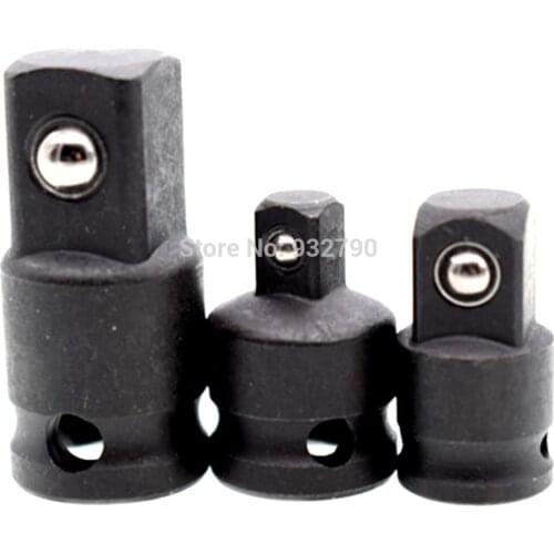 3pcs Impact Adaptor Socket Reducer Converter Adapter Set Size 3/8" to 1/2" 3/8" to 1/4" 1/4" to 3/8" for Air Tools Hand Tools