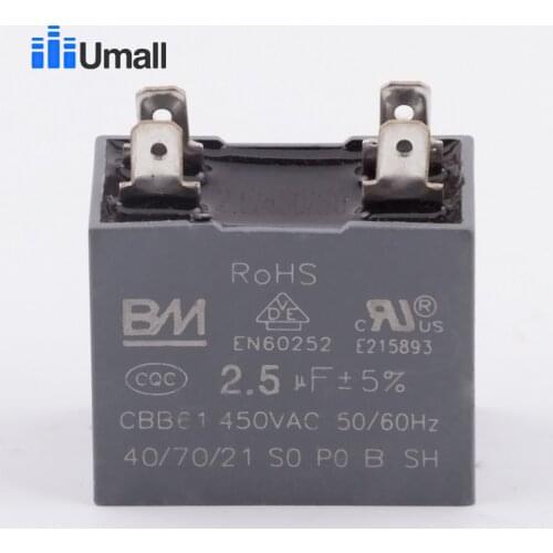 2.5uf CBB61 air conditioner capacitor explosion proof compressor start air conditioning freezer refrigerator useful parts