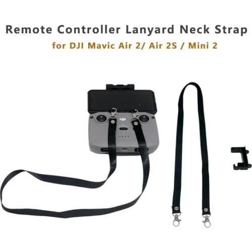 Neck Strap Bracket (Lanyard) Combo for DJI Smart Controller; Works with DJI Mavic Air 2, DJI Air 2S, DJI Mini 2 Drone