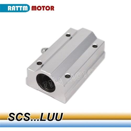 2PCS SCS...LUU 6/8/10/12/13/16/20/25/30UU SC Linear Block bush Slide long type Linear Shaft for CNC Router DIY CNC Parts