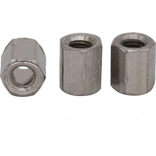 M10 M10*17*35 M10x17x35 M10*17*40 M10x17x40 304 Stainless Steel 304SS Thick Extended Rod Coupling Connector Hexagon Hex Nut