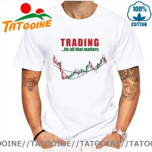 Tatooine Funny Mens O-neck Share Stock Trading T Shirt men Investment Forex Stock market Candlestick chart Harajuku T shirt man