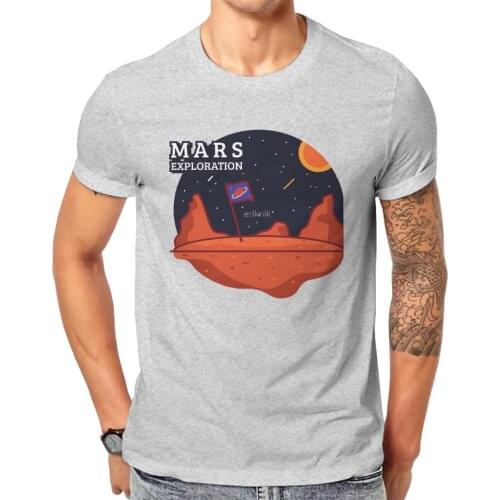 Men Mars Exploration Zipped Hoodie Anime Moon Earth Cute Classic O collar Top shirt