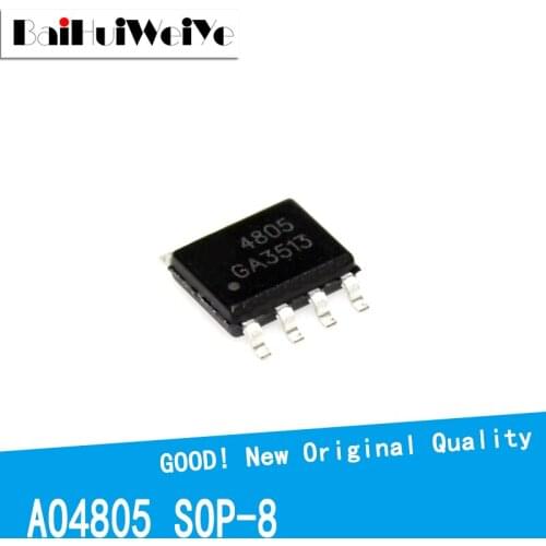 20PCS/LOT AO4805 O4805 30V 9A 4805 SOP-8 SMD SOP8 New Original Good Quality Chipset